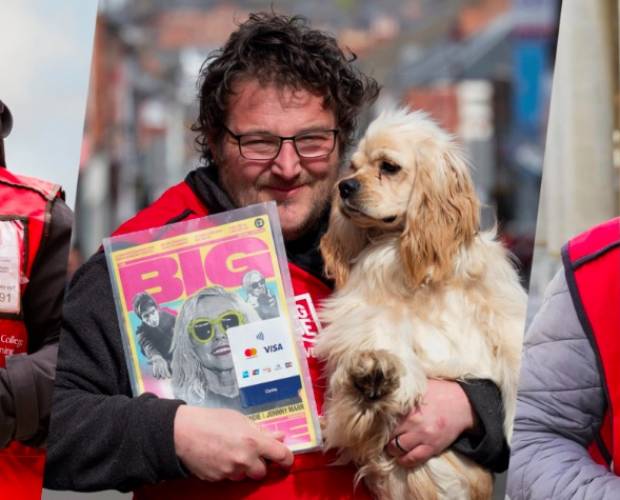 Big Issue gives selected vendors a personalised QR code and web page